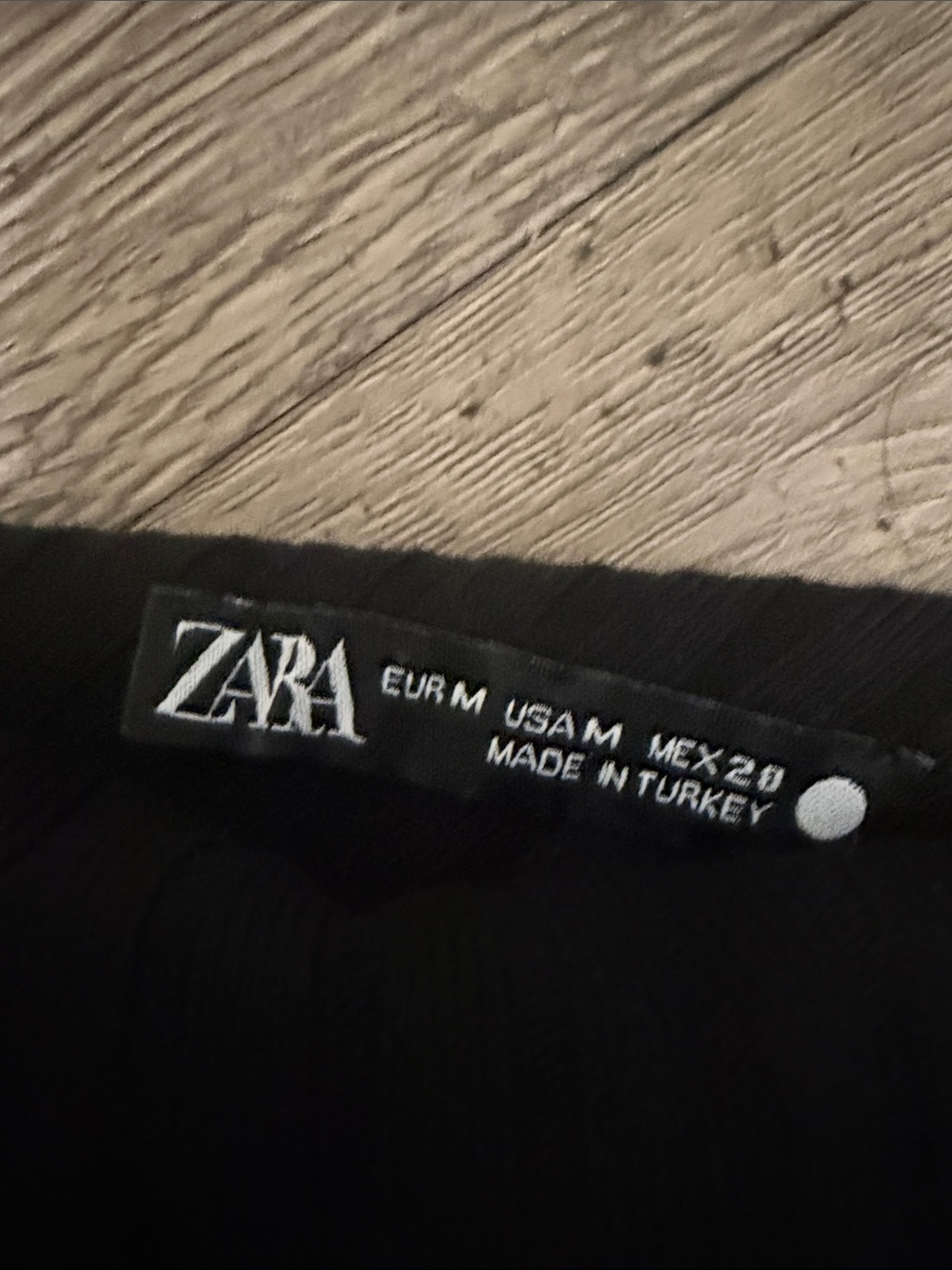 Zara Black One-Shoulder Ribbed Top - Picture 4 of 6